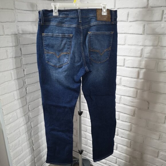 Guess Men's Size 36/32 Vermont Slim Medium Wash Blue Jeans - Picture 2 of 16